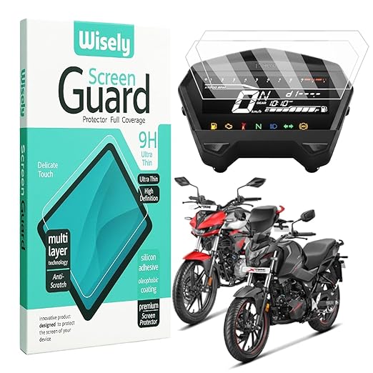 Screen Guard for Hero Xtreme 125R & 160R 4V (2024) | HD Clear Full Cover Digital Meter Protector | Pack of 2