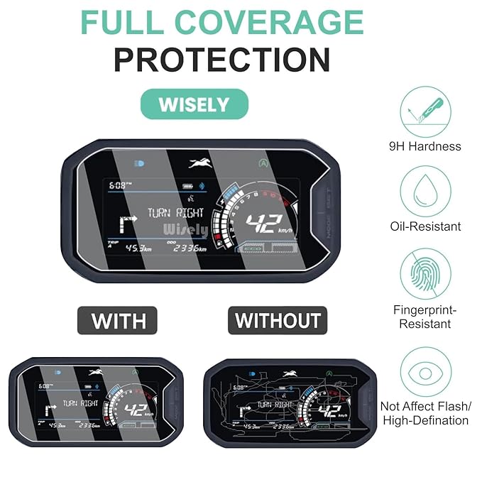 Wisely Premium Screen Guard for TVS JUPITER 125 DT SXC 2025 Scooter – Full Coverage, HD Clear, Anti-Scratch, Easy Installation