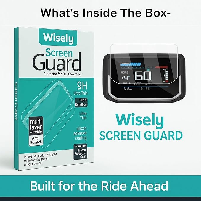 Screen Guard for Hero Glamour X 125 (2025) | HD Clear Full Cover Digital Meter Protector