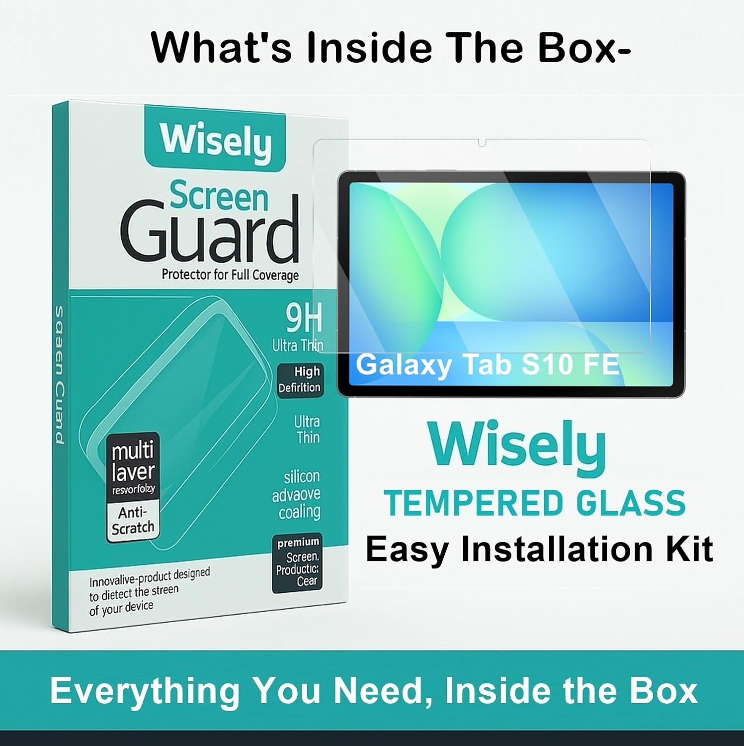 Tempered Glass for Samsung Galaxy Tab S10 FE / S9 FE (10.9") & S9 / S8 / S7 (11")