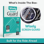 Wisely Premium Screen Guard for Honda H’Ness CB350 – Digital Meter Protector, HD Clear, Anti-Scratch, Full Coverage Instrument Cluster Film