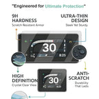 Wisely Premium Screen Guard for Honda Activa 125 (2025) & Activa 110 DLX – Scooter Digital Meter Protector, HD Clear, Scratch Resistant, Easy Installation Kit