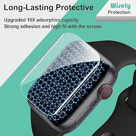 Wisely 3-Pack TPU Screen Guard for Fire-Boltt Snapp Smartwatch – 54.1 mm Full-Cover Protection
