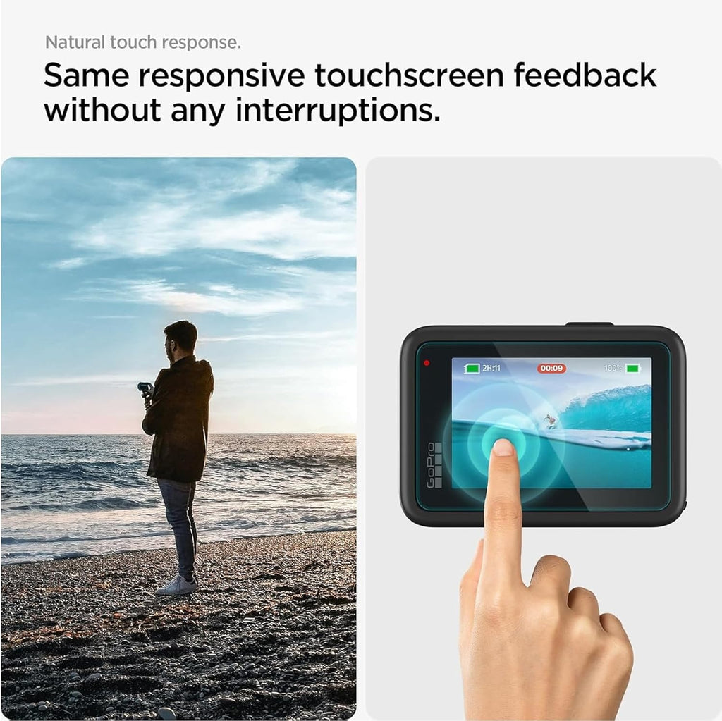 Wisely Tempered Glass for GoPro Hero 13 Action Camera | HD Clear Lens & Screen Protector | Pack of 3