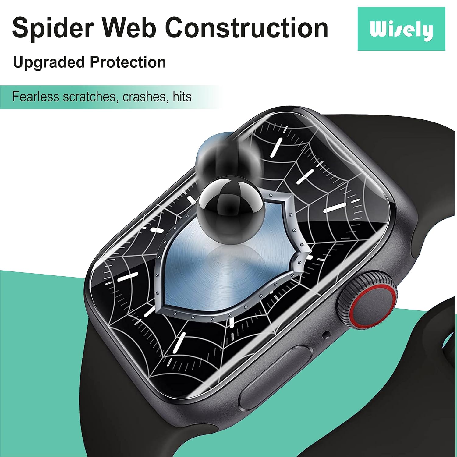 Screen Guard Protector for Fastrack Limitless FS2+ Smartwatch (2.01") – Full Cover, 9H Hardness, Easy Installation