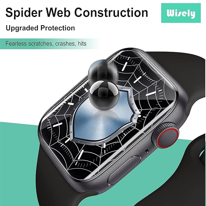 Wisely 3pcs Screen Guard Protector for Fire Boltt Rise Smartwatch 1.85" – HD Full Cover