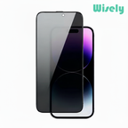 Wisely 360° Privacy Tempered Glass for iPhone 17 / Air / 17 Pro / 17 Pro Max – Full Screen Protection & Anti-Spy Shield