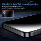 Wisely 360° Privacy Tempered Glass for iPhone 17 / Air / 17 Pro / 17 Pro Max – Full Screen Protection & Anti-Spy Shield