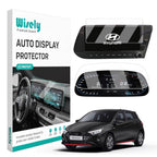 Hyundai i20 Car dashboard multimedia infotainment digital display screen protector guard 10 inch with speedometer instrument cluster screen guard and Wisely packaging