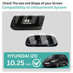 Screen Guard for HYUNDAI i20 N-LINE (2024-2026+) Car 10-Inch Display Infotainment System + Instrument Cluster Meter Protector - HD Clear