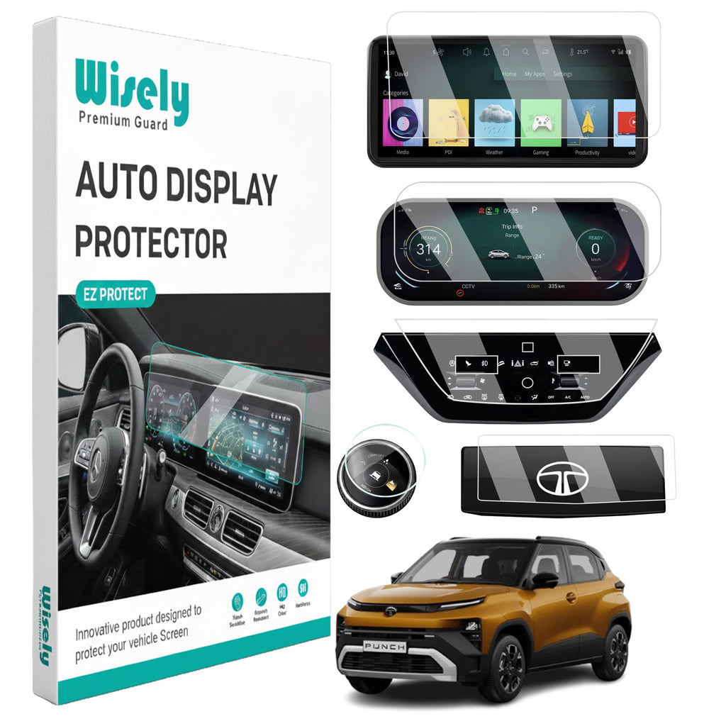 Wisely 5Pcs screen guard set for TATA PUNCH EV 2026
