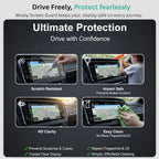 Screen Guard for HYUNDAI i20 N-LINE (2024-2026+) Car 10-Inch Display Infotainment System + Instrument Cluster Meter Protector - HD Clear