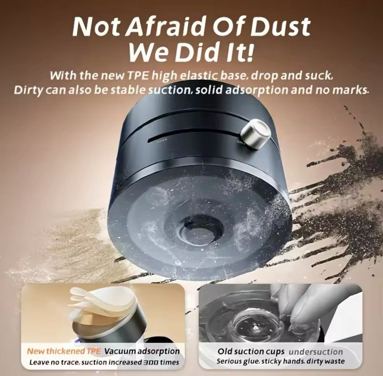 Portable Vacuum & Magnetic Suction-Cup Swivel Stand for Phone – 360° Rotating Car & Desk Mount